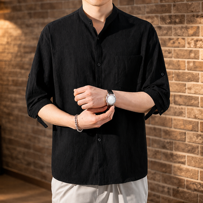 Linen Short-Sleeved Shirt