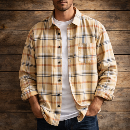 Cotton Plaid Shirt