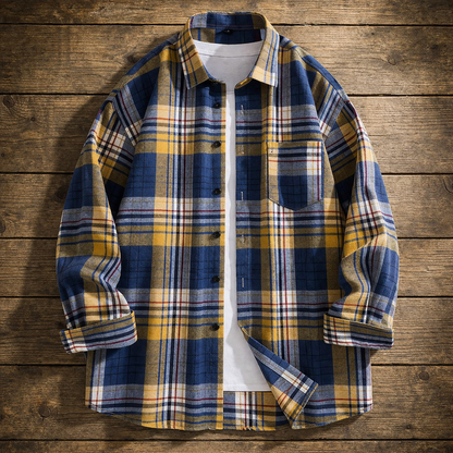 Cotton Plaid Shirt