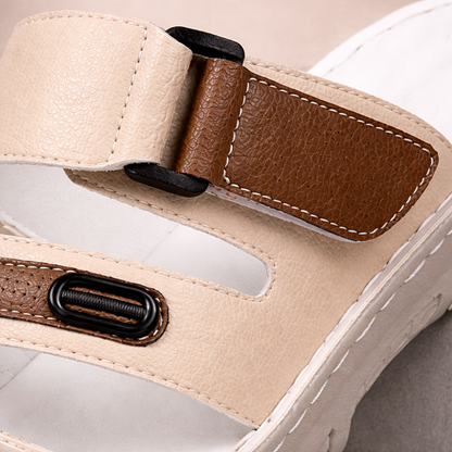 Leather Comfort Slides