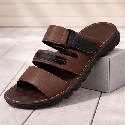 Leather Comfort Slides