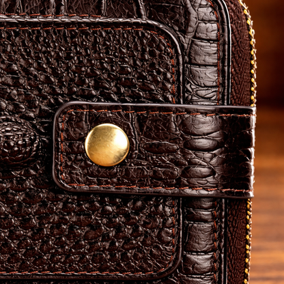 Crocodile Pattern Leather Wallet