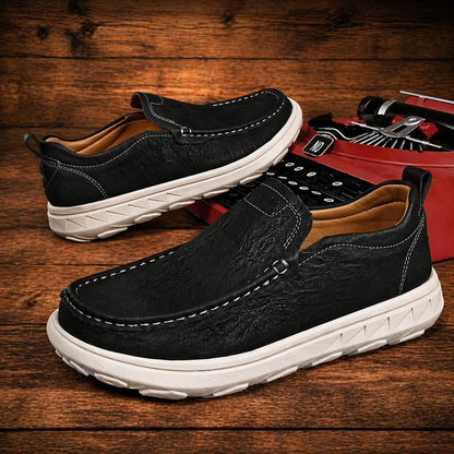 Leather Slip-On Shoes