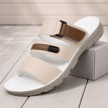 Leather Comfort Slides