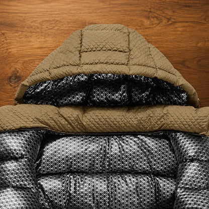 Contrast Panel Puffer Jacket