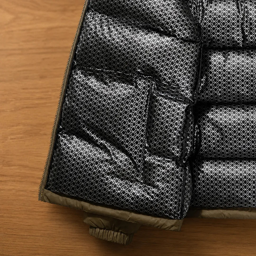 Contrast Panel Puffer Jacket