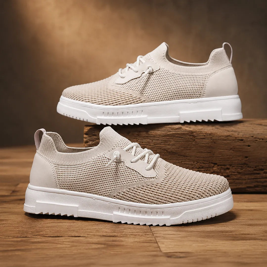 Modern Low-Top Knit Sneakers