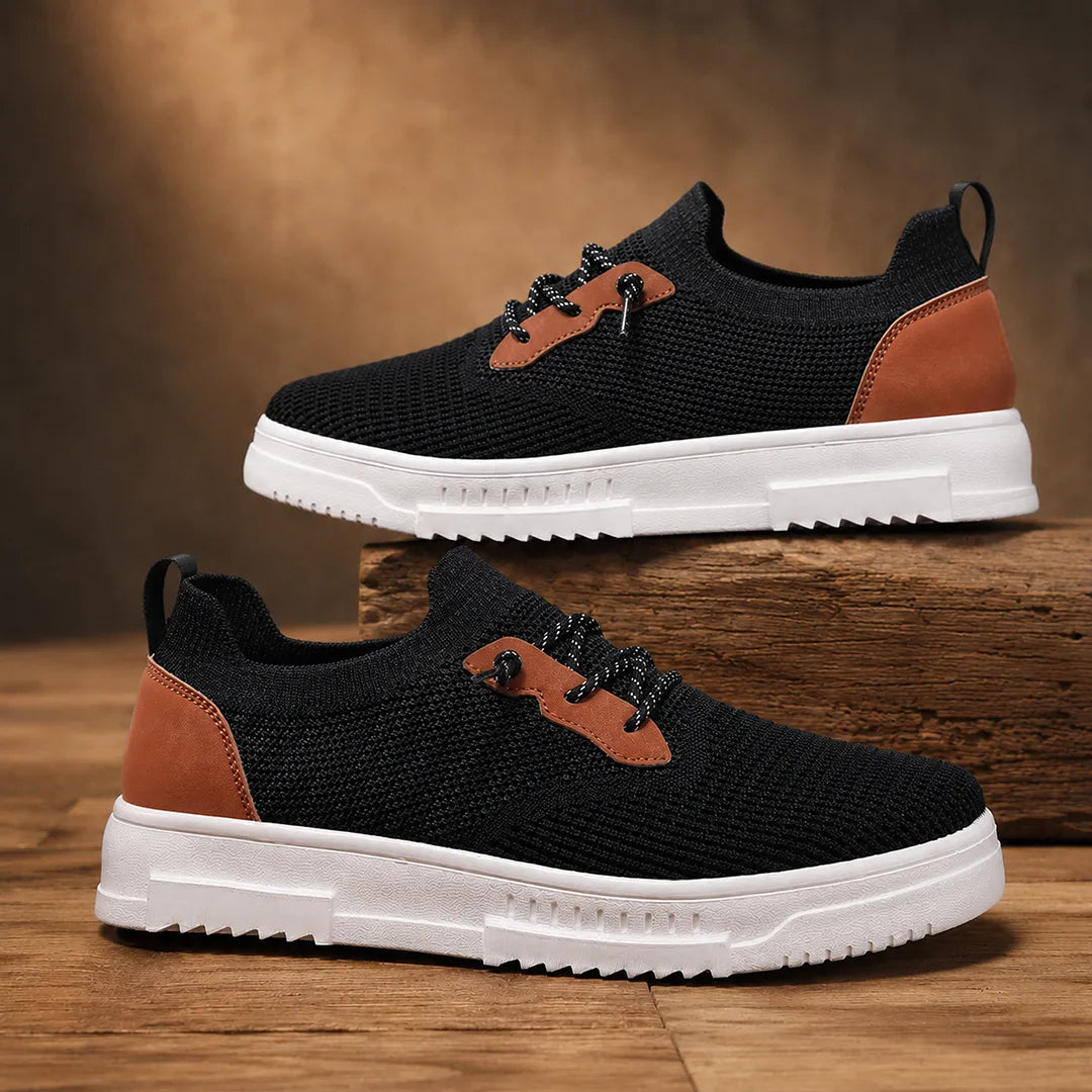 Modern Low-Top Knit Sneakers