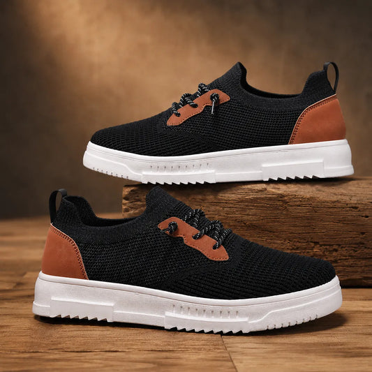 Modern Low-Top Knit Sneakers