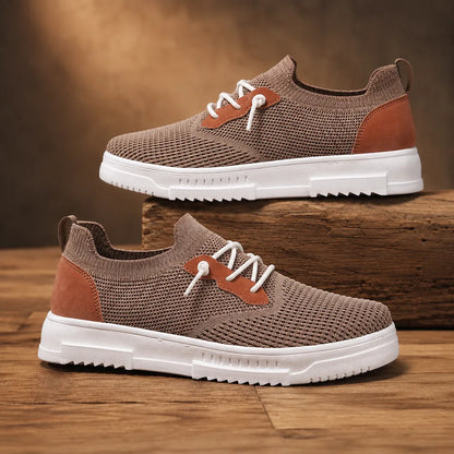 Modern Low-Top Knit Sneakers