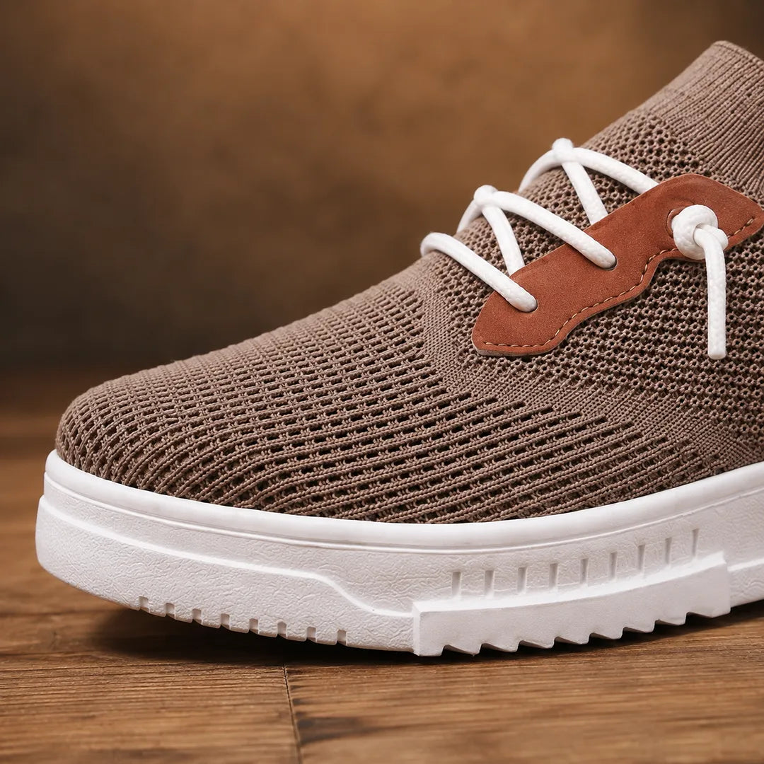 Modern Low-Top Knit Sneakers
