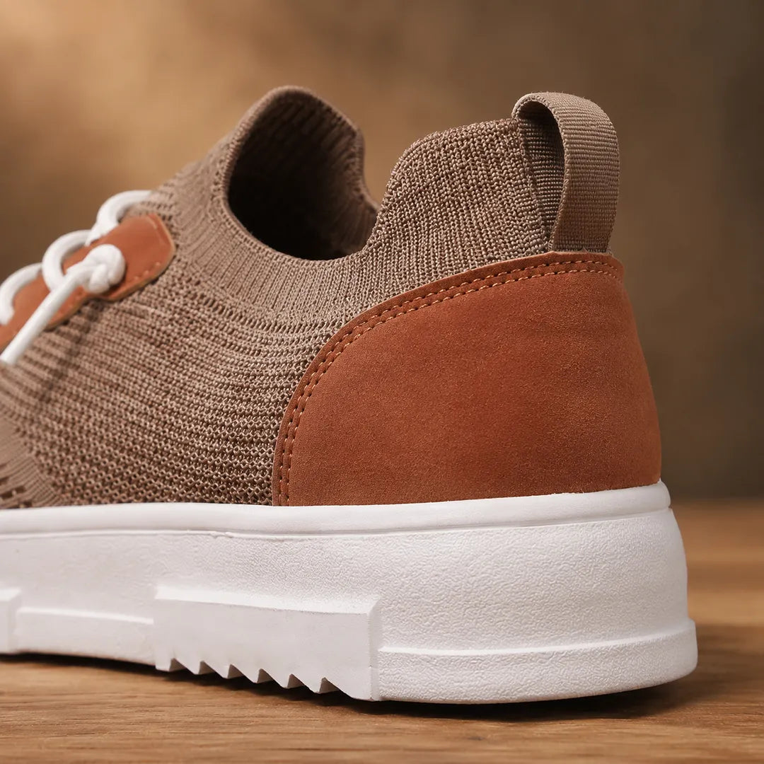 Modern Low-Top Knit Sneakers