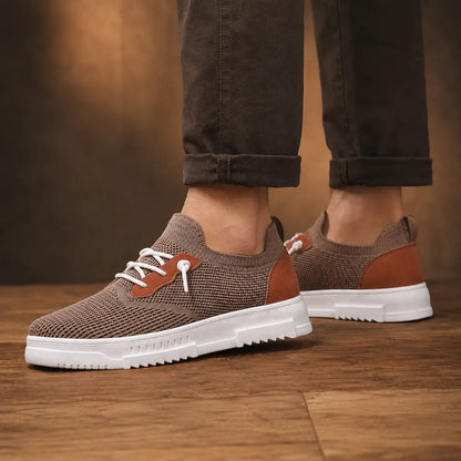 Modern Low-Top Knit Sneakers