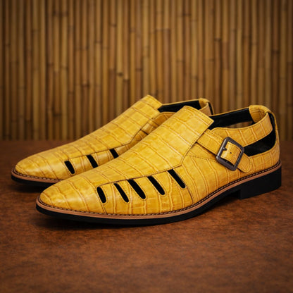 Croc Pointed-Toe Sandals