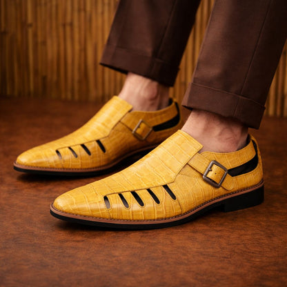 Croc Pointed-Toe Sandals