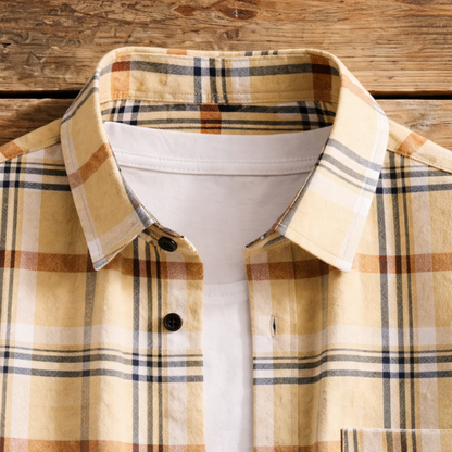 Cotton Plaid Shirt