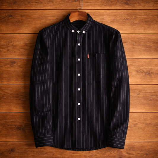 Striped Long-Sleeved Shirt