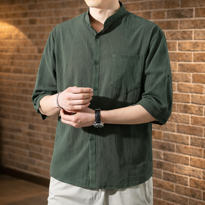 Linen Short-Sleeved Shirt