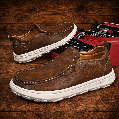 Leather Slip-On Shoes