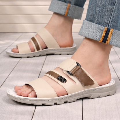 Leather Comfort Slides