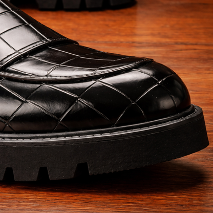 Buckle Leather Loafers